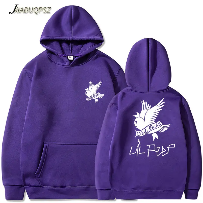 Lil Peep/толстовки с капюшоном Love lil. peep для мужчин/женщин, пуловер с капюшоном, свитшоты для мужчин/женщин, sudaderas cry, детские толстовки с капюшоном - Цвет: WM33-35 Purple