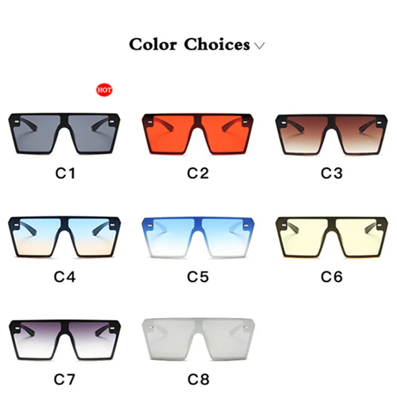 Модные квадратные женские пластиковые солнцезащитные очки Брендовые