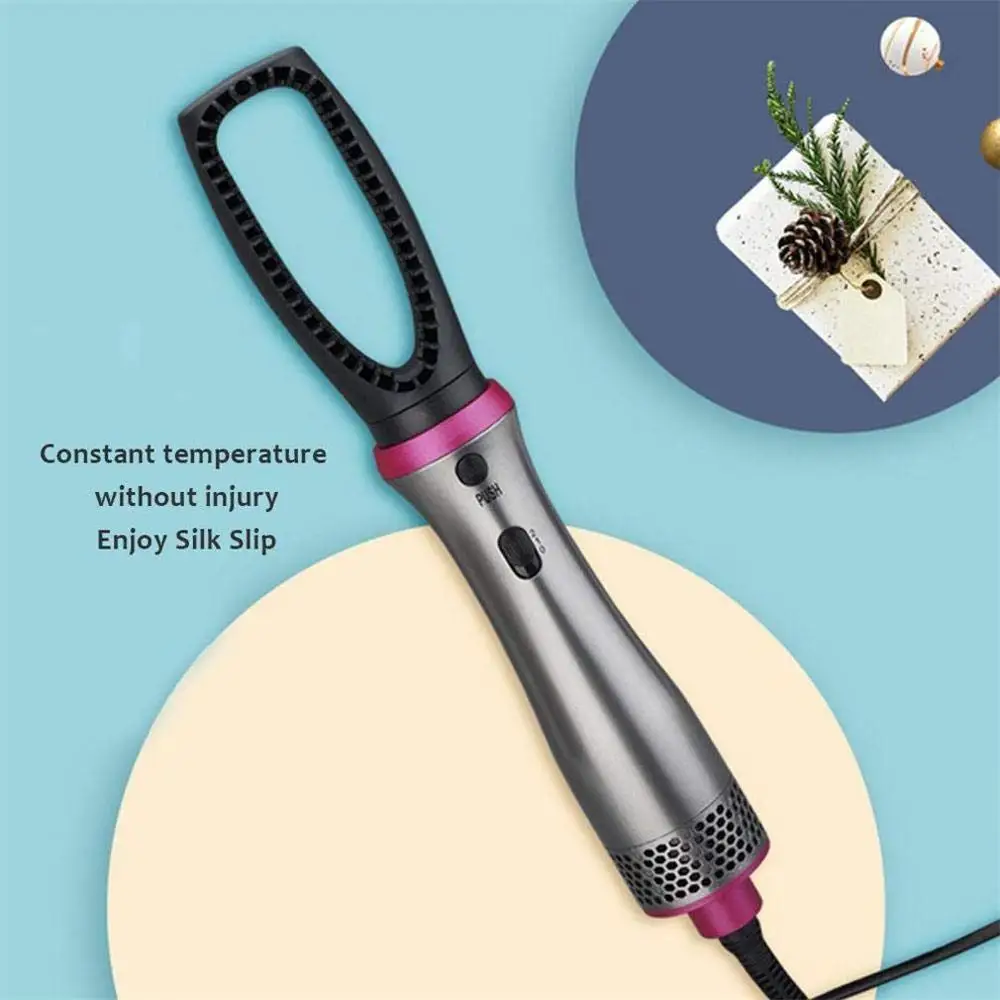 

5 In 1 Hot-Air Hair Brushes Hair Volumizer Brush Multifunctional Hair Straightener Comb With Wind Vent And 4 Different Brush 1 o