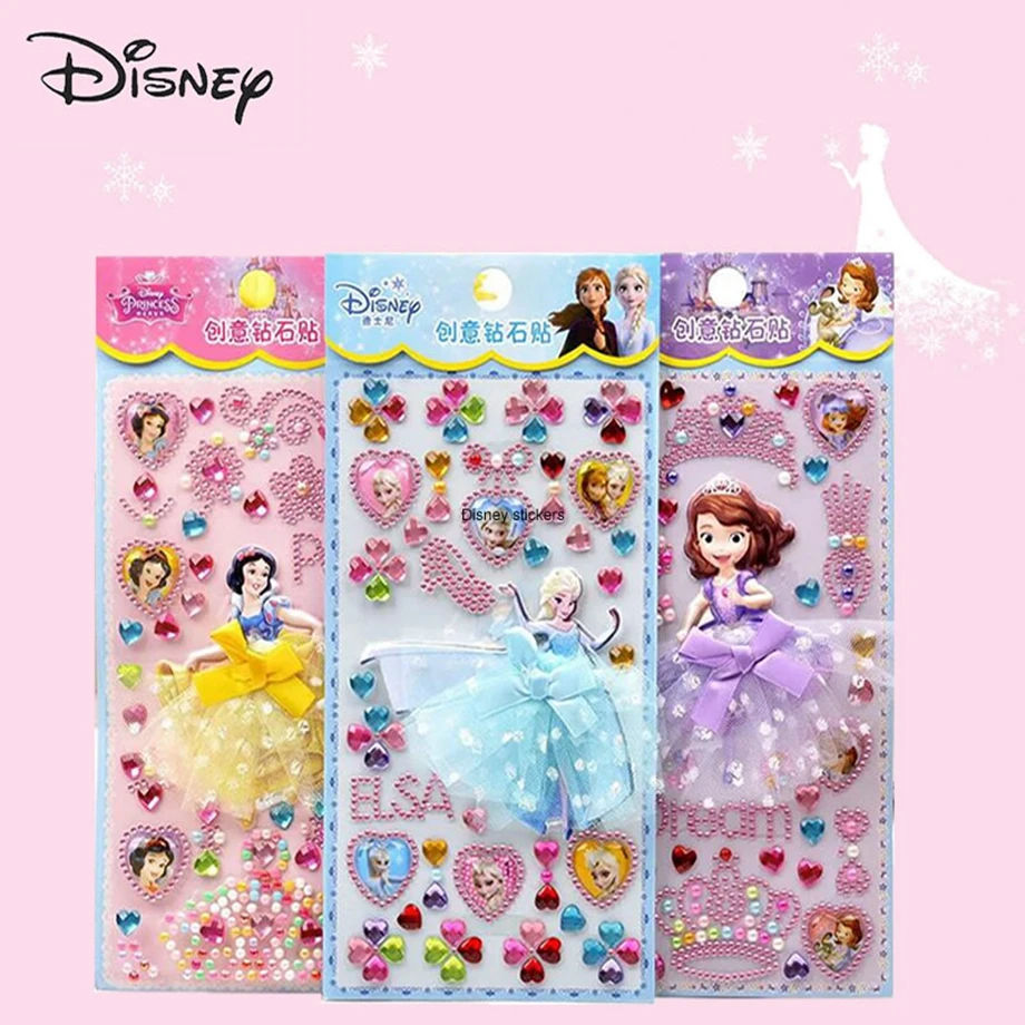 Disney с изображением героев из мультфильмов 1 штука бриллиантовые наклейки 3D