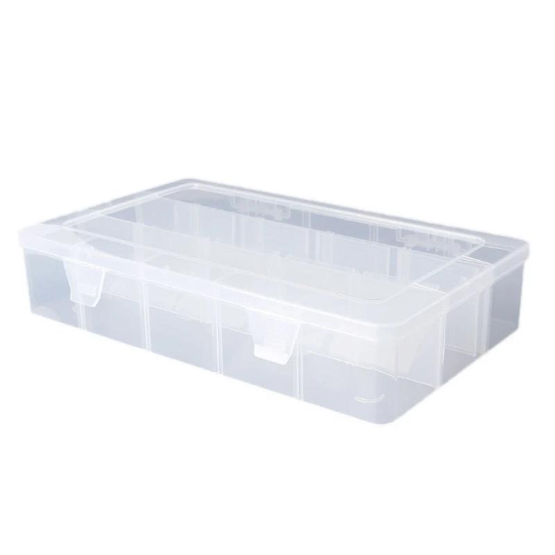 

24Grids Non-removable Rectangle Plastic Empty Jewelry Beads storage Box Storage Case Container Display DIY accessories Container
