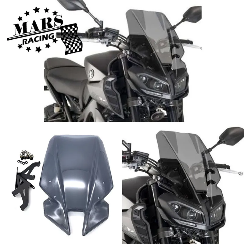 Ветровое стекло для мотоциклов ветрового стекла экран света Yamaha MT09 2017 2018 2019
