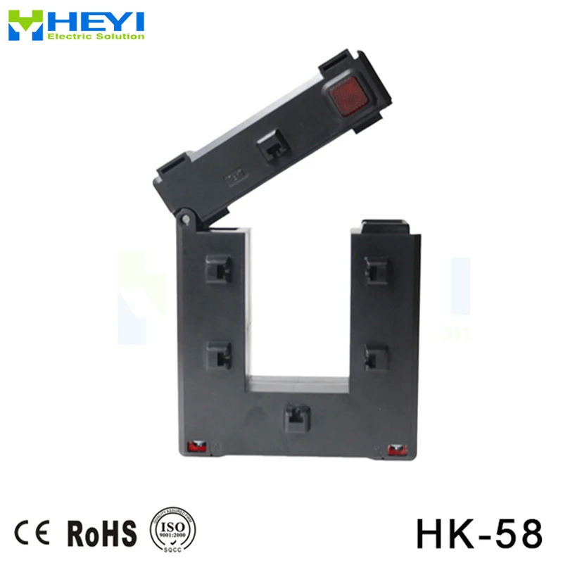 

Удивительное обновление зажим на сплит-сердечник трансформатор тока HK-58 250-1200A/5A класс 0,5 Электрический трансформатор с отверстием 50*80 мм cts