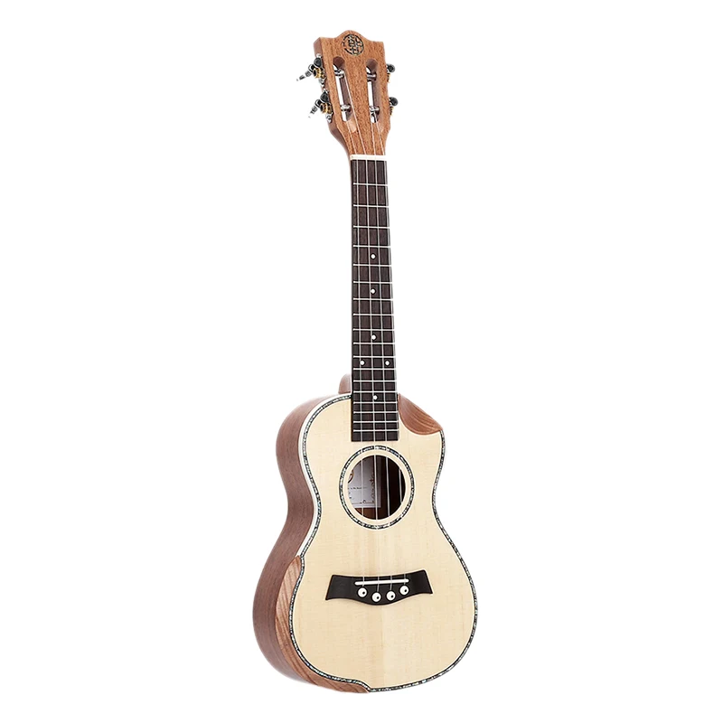 Укулеле 23 дюйма с верхней частью из твердого красного дерева и стартером укулеле