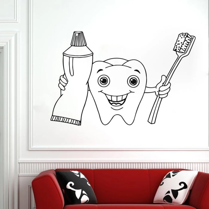 

Dental Clinic Quote Wall Decal Dentist Smile Dental Wall Stickers Teeth clinic Vinyl Removable Tooth Clinic Decor Mural X740