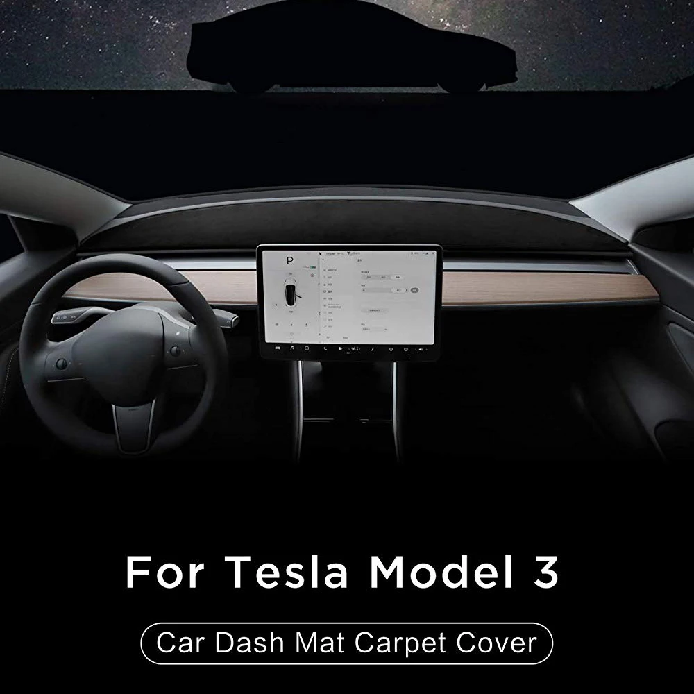 Dash коврик Dashmat для Tesla Model 3 2017 2018 2019 Tesla3 покрытие ковров солнцезащитный