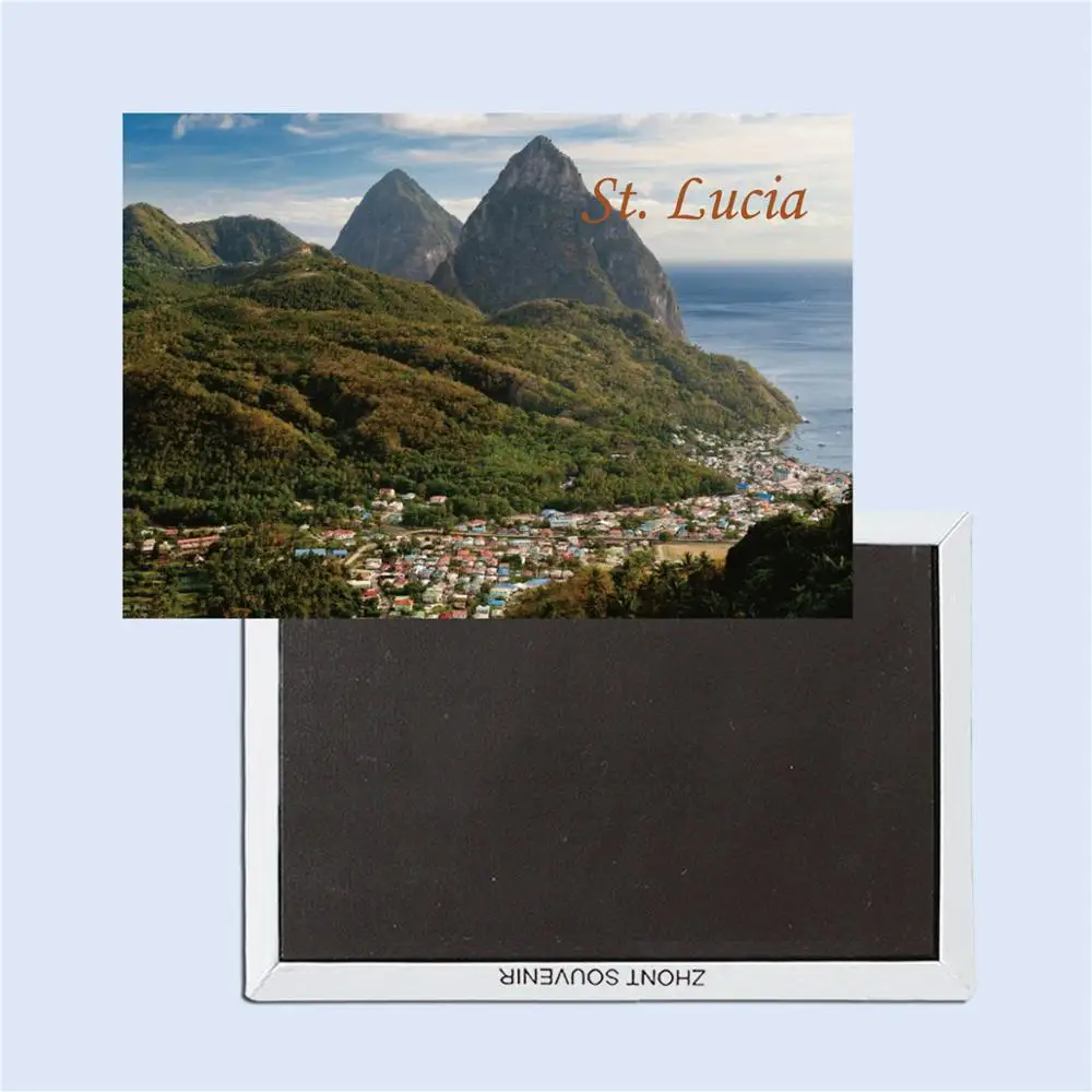 St. Lucia сувениры для путешествий креативный холодильник 26342 прямоугольные жесткие