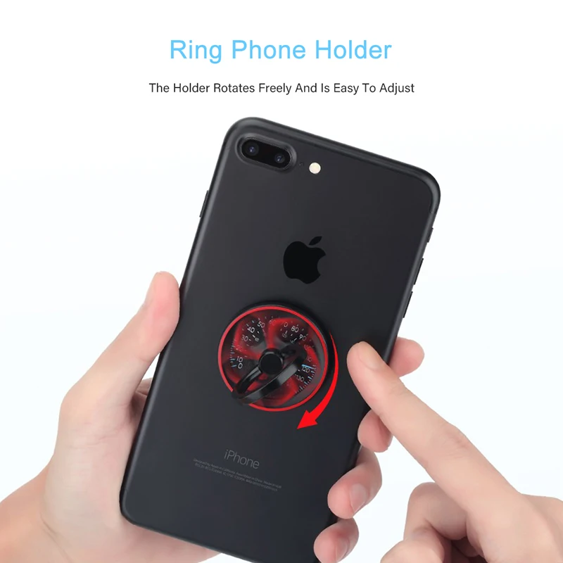 Кольцо-держатель Gyro для iPhone 7 8 Samsung S8 Huawei вращение на 360 градусов металлический