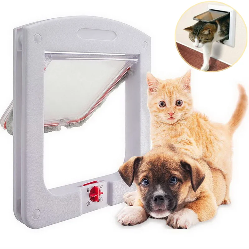 

Pets Door Hond Cat Door Animal Small Pet Cat Dog Gate Doors Pet Supplies Plastic Door Dieren Benodigheden