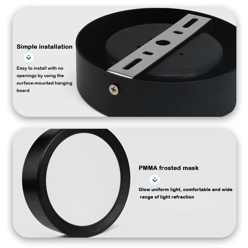 Светодиодный точечный светильник с поверхностным креплением 3 Вт 5 7 9 15 точечная