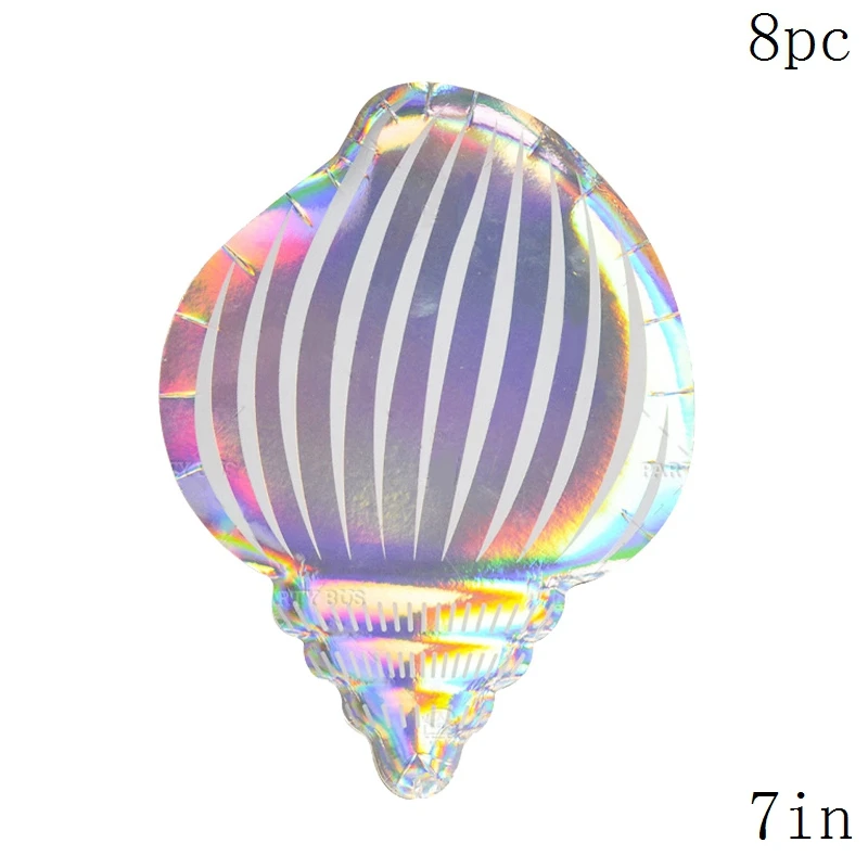 

Одноразовая посуда с ракушками для вечеринки