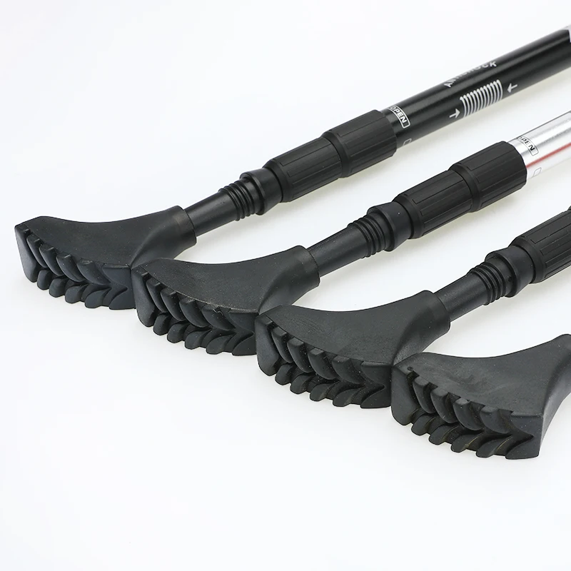 Регулируемая 3 секционная трость из алюминиевого сплава складная для