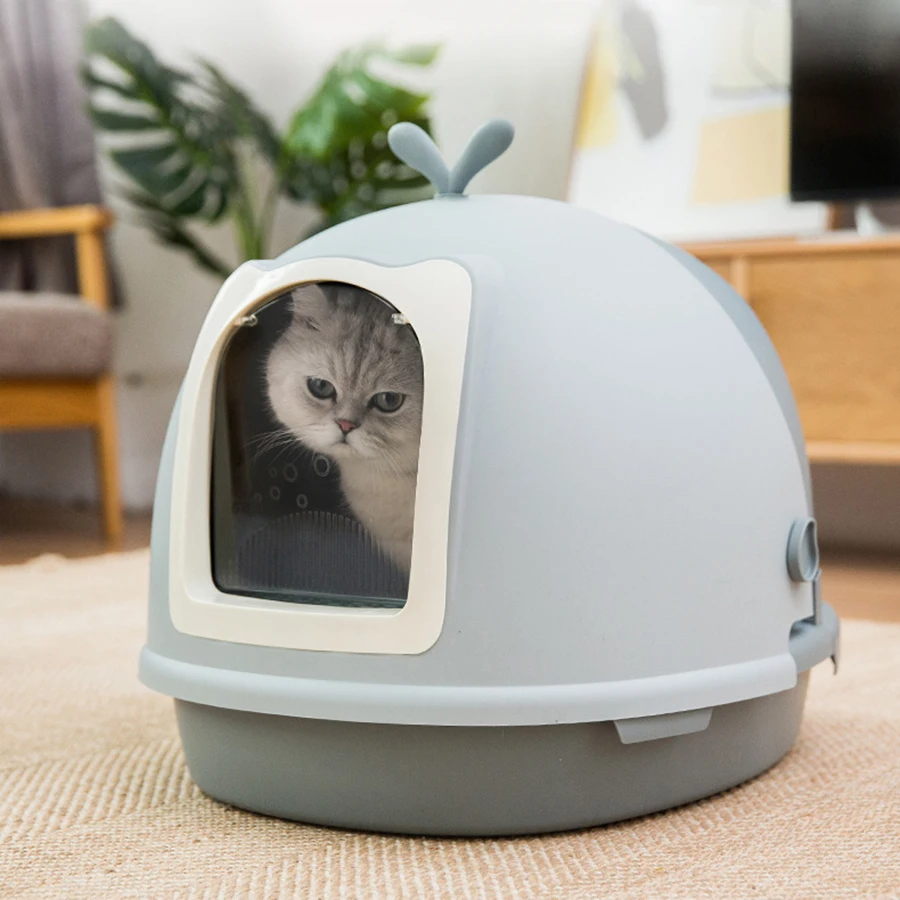 

Furniture Corner Modern Big Litter Box Pet Closed Cabinet Cat Toilet Kit Products Furniture Arenero Gato Cat Bedpans BY50MS