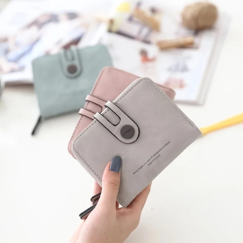 Новые женские кошельки из искусственной кожи на молнии и застежке маленький