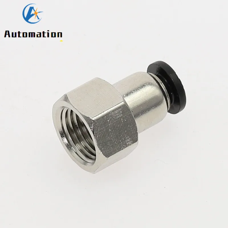 Черная воздушная пневматическая трубка 6 12 мм OD шлангная с толчком в M5 1/4 1/8 3/8 1/2