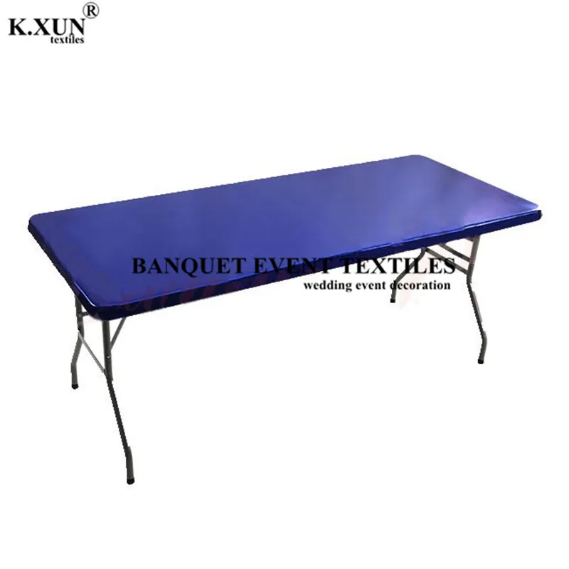 Бронзирующий Matalic прямоугольный чехол для стола из спандекса ткань свадебная