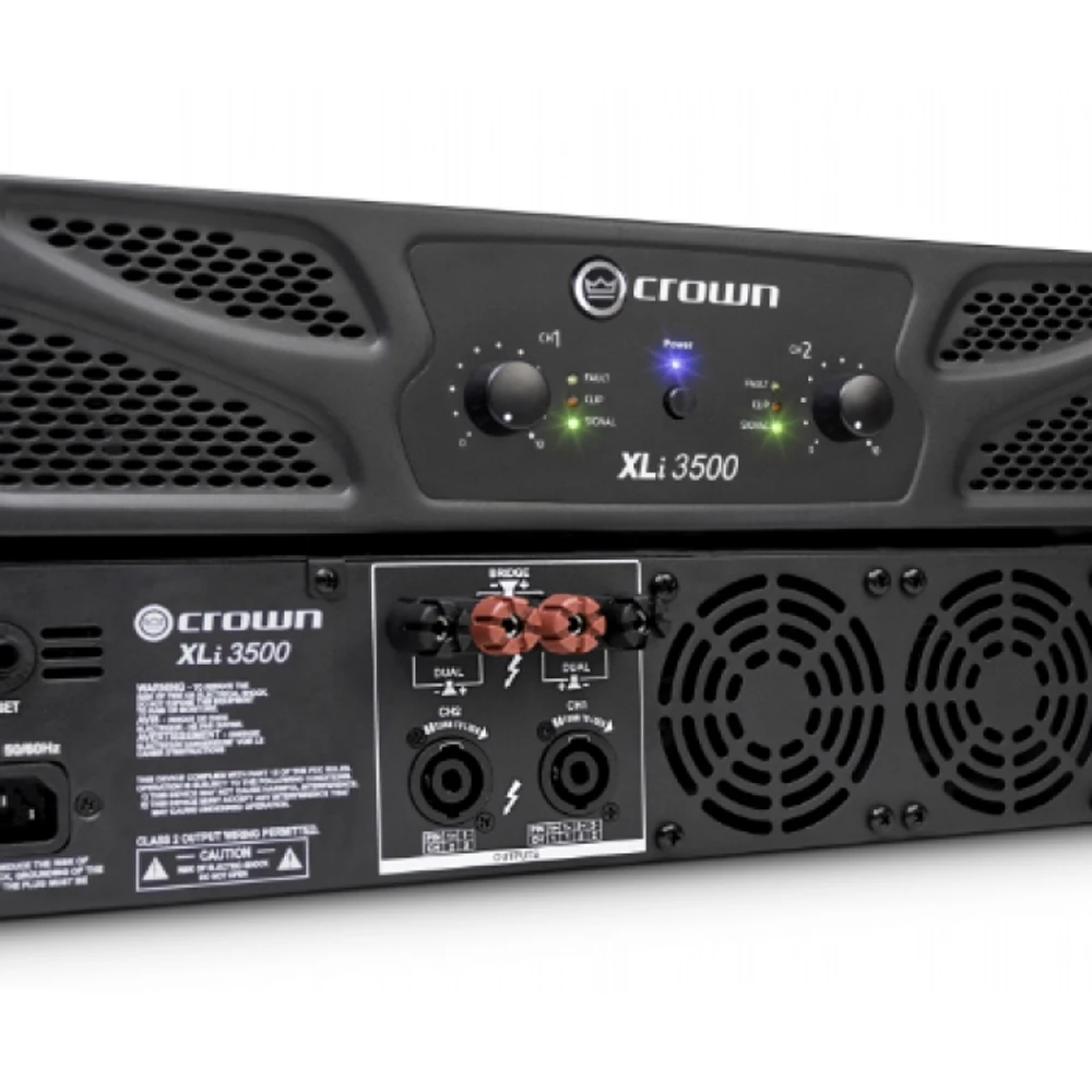 Усилитель мощности CROWN XLi 3500 Профессиональное звуковое DJ-оборудование для