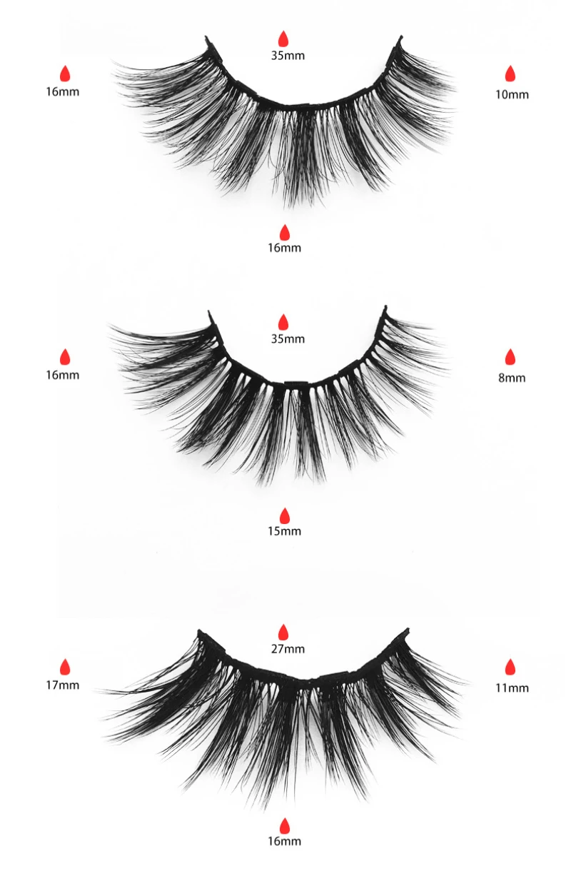 

5 Pairs Eye Lashes Magnetic Eyelashes and Eyeliner Set False Eyelashes Magnet Extension Liquid Eyeliner & Tweezer Set Waterproof