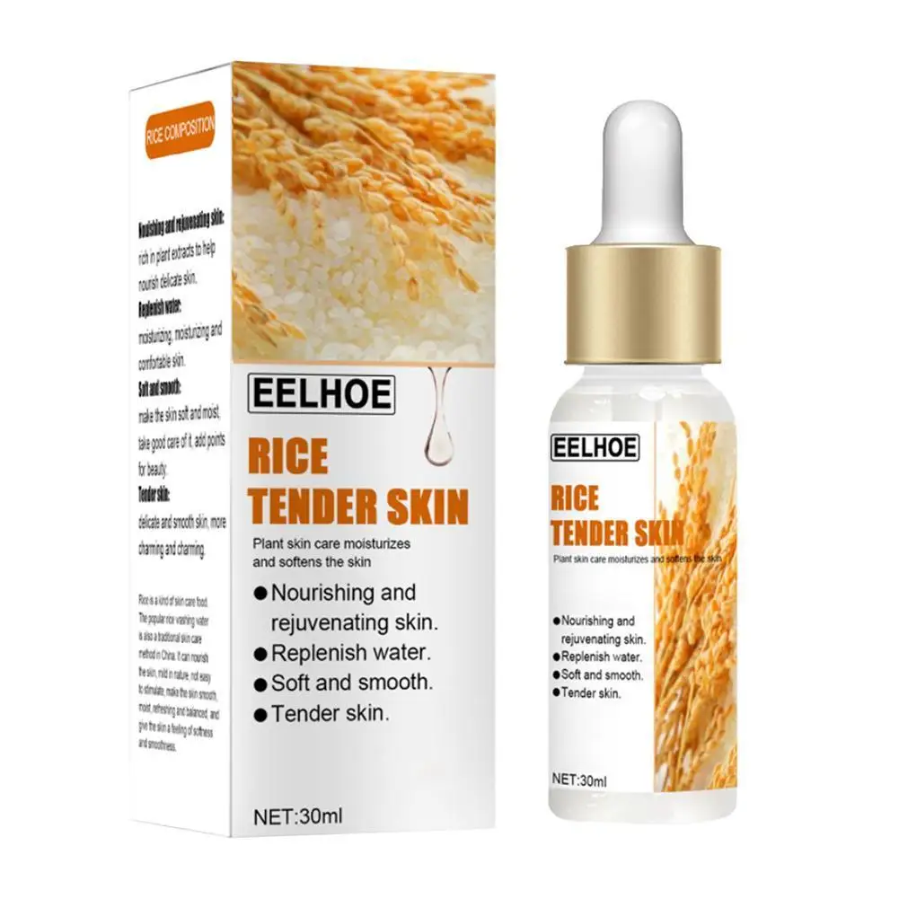 

30ml Rice Whitening Serum Face Moisturizing Cream Anti Wrinkle Anti Aging Face Fine Lines Acne Treatment Nourishing Skin Care