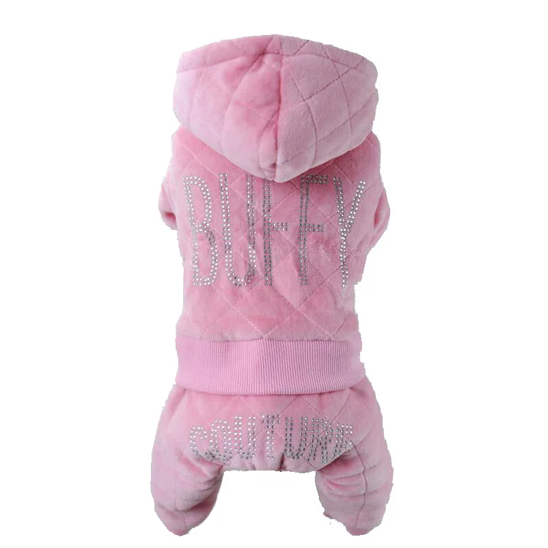 Pink BF2045 Petalk теплая зимняя одежда для домашних животных комбинезон для собак Комбинезоны пальто для маленьких собак утепленная одежда для домашних животных XS-XXL - Цвет: Pink BF2045