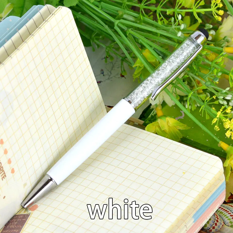 1 шт. кристальная ручка шариковые ручки для красоты стилус Touch 2 в алмазная