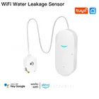 Датчик утечки воды TUYA, Wi-Fi, работает с приложением Tuya Smart Life
