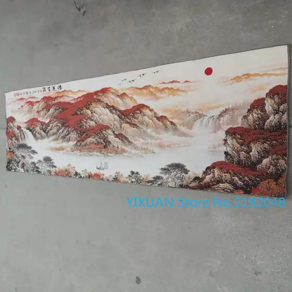 Hongyun dangtou шелковая Кача Thangka покраска Золотая ткань ткачество вышивка антикварные