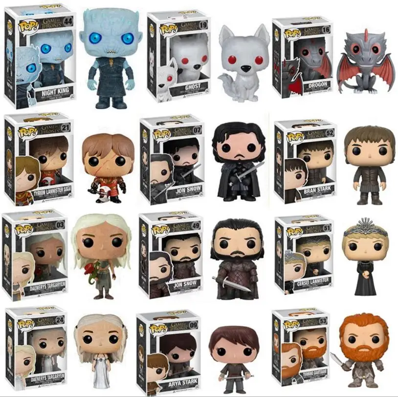 FUNKO Pop Игра престолов Lannister Джон Сноу серый ветер гигантский wight Renly Baratheon Ygritte Robb Stark