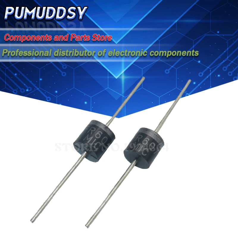 

20 шт FR607 6A 1000V быстрое восстановление
