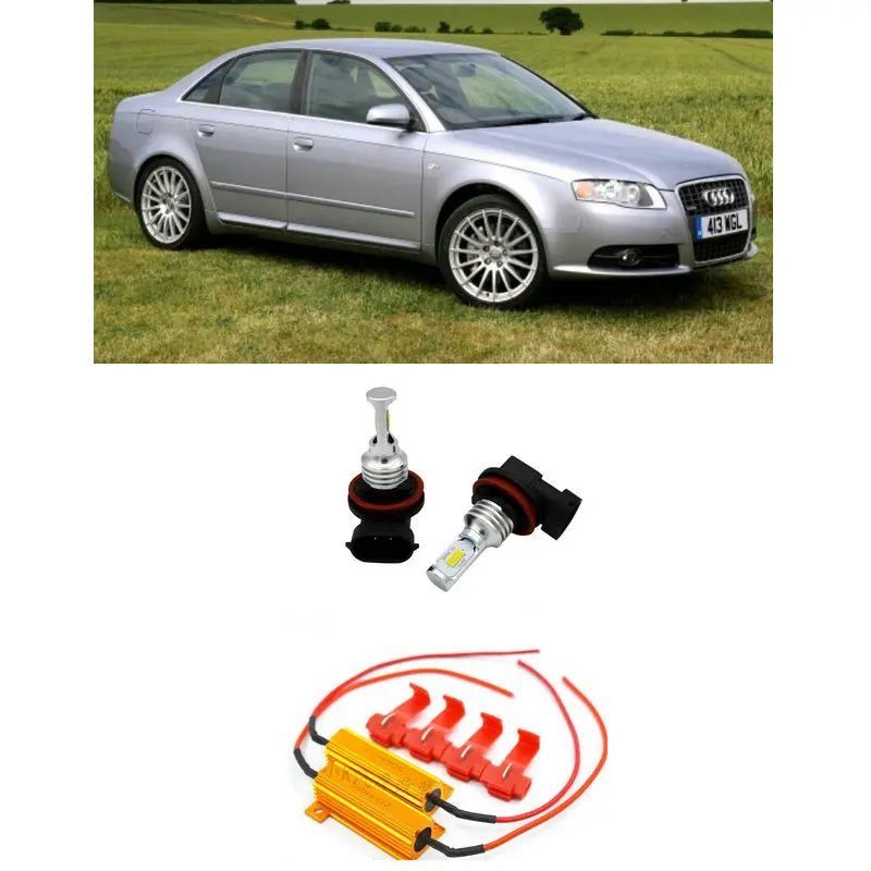 H11 светодиодные противотуманные фары высокой мощности для Audi A4 B7 B8 A5 8T3 A6 C7 Q5 8R Q7 4L