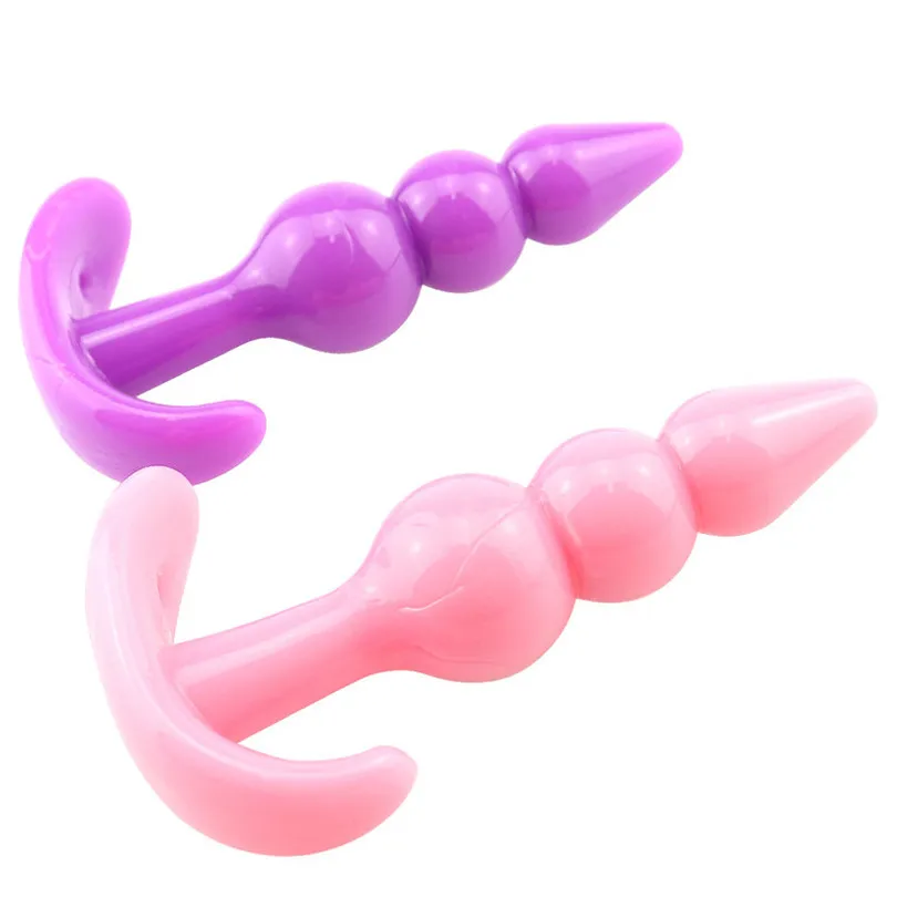 Новый мягкий силиконовый анальный фаллоимитатор Анальная пробка массажер