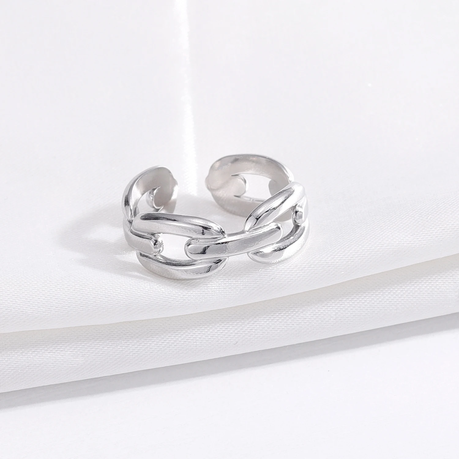 Кольцо из нержавеющей стали с зажимом для бумаги Золотое штабелируемое кольцо