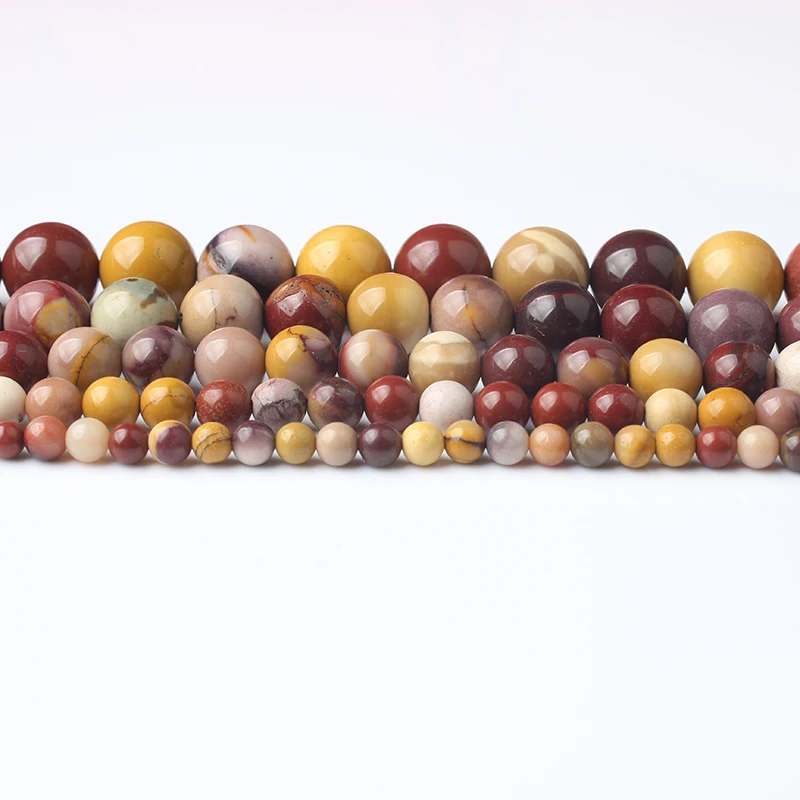 Модные бусины LingXiang из натурального миксца желтого камня 4/6/8/10/12 мм для