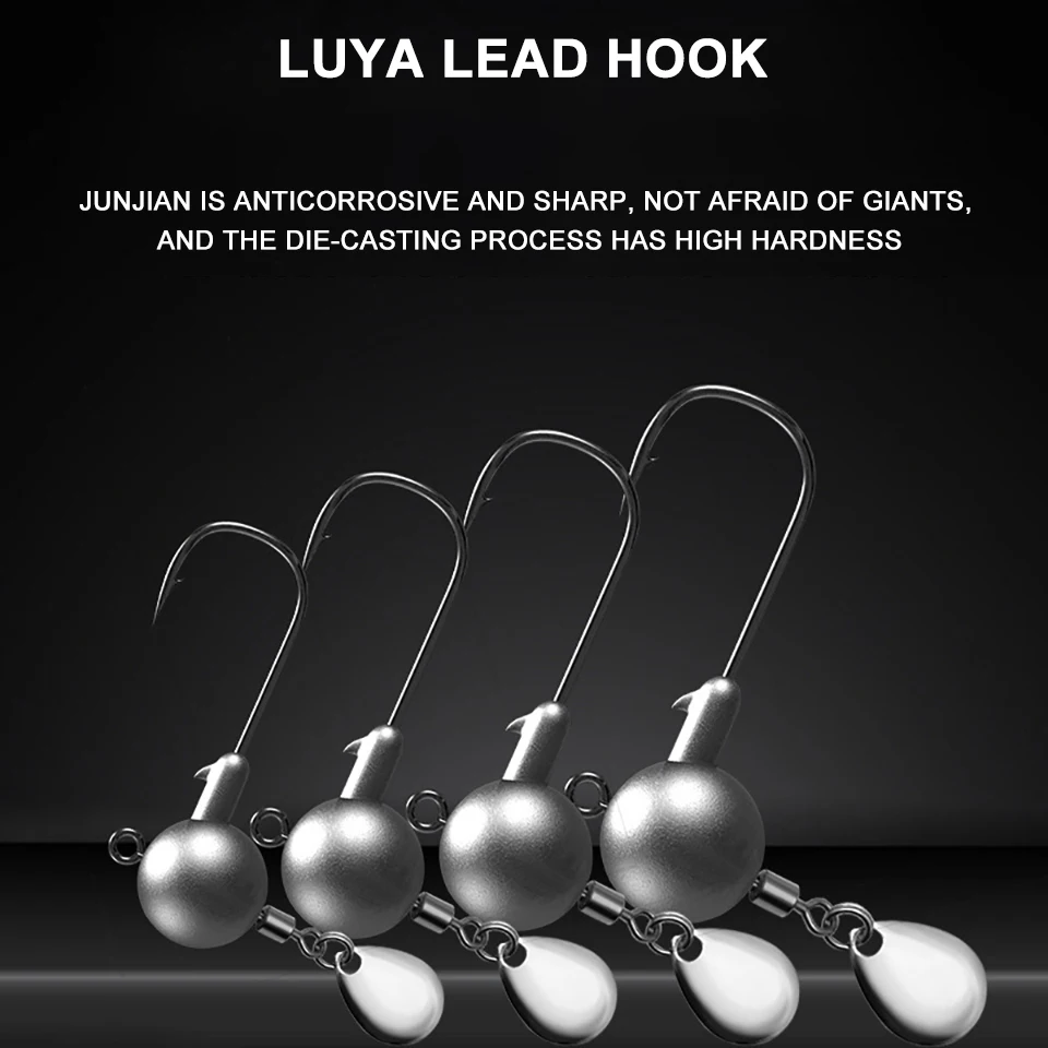 WALK FISH рыболовные крючки круглой формы с шариковой головкой 5 шт./лот 2 3 г/4 г/6 г/8 г -