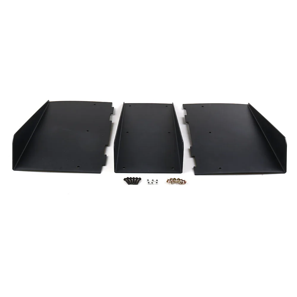 Универсальный задний бампер ABS 22 &quotx 21&quot 4 плавника диффузор Черный