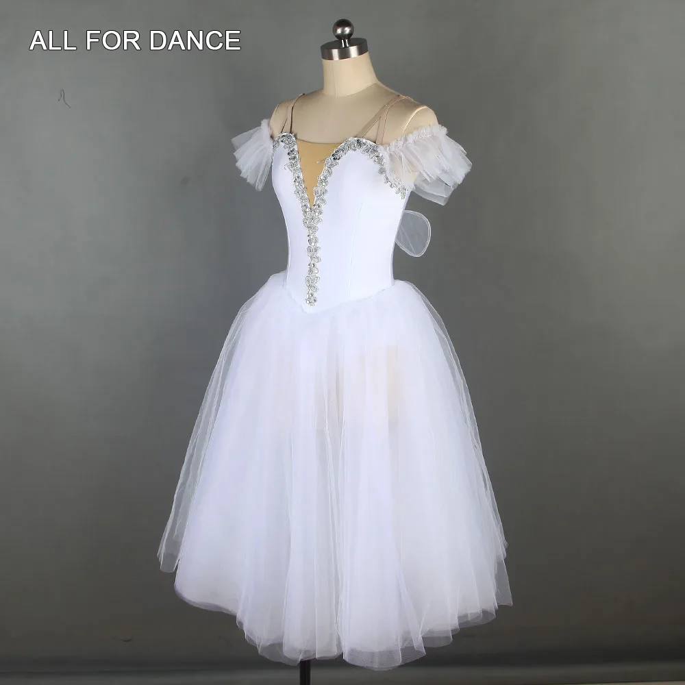 All For Dance White Ballerina Romantic Tutu With Wings 360° Tulle Dress Girls&ampWomen Ballet Performance | Тематическая одежда и