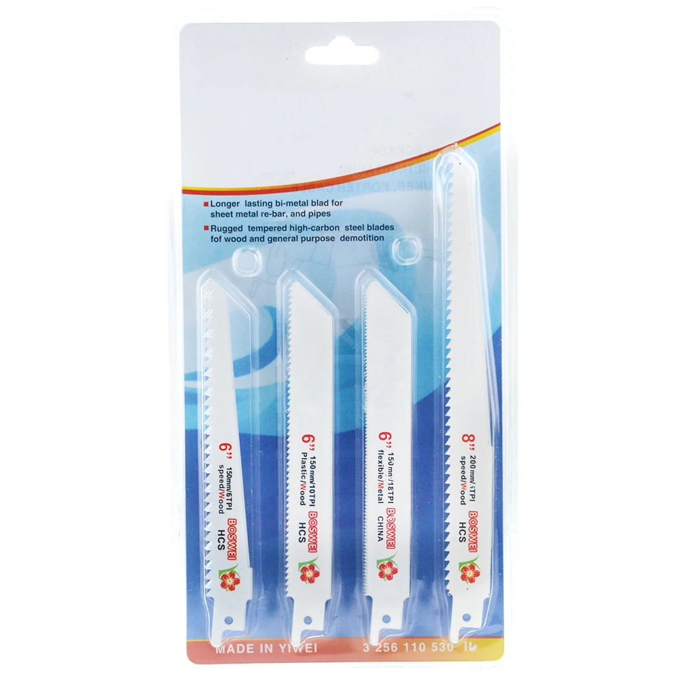 Набор лезвий для сабельной пилы комплект из 10 резцов резки дерева и металла |