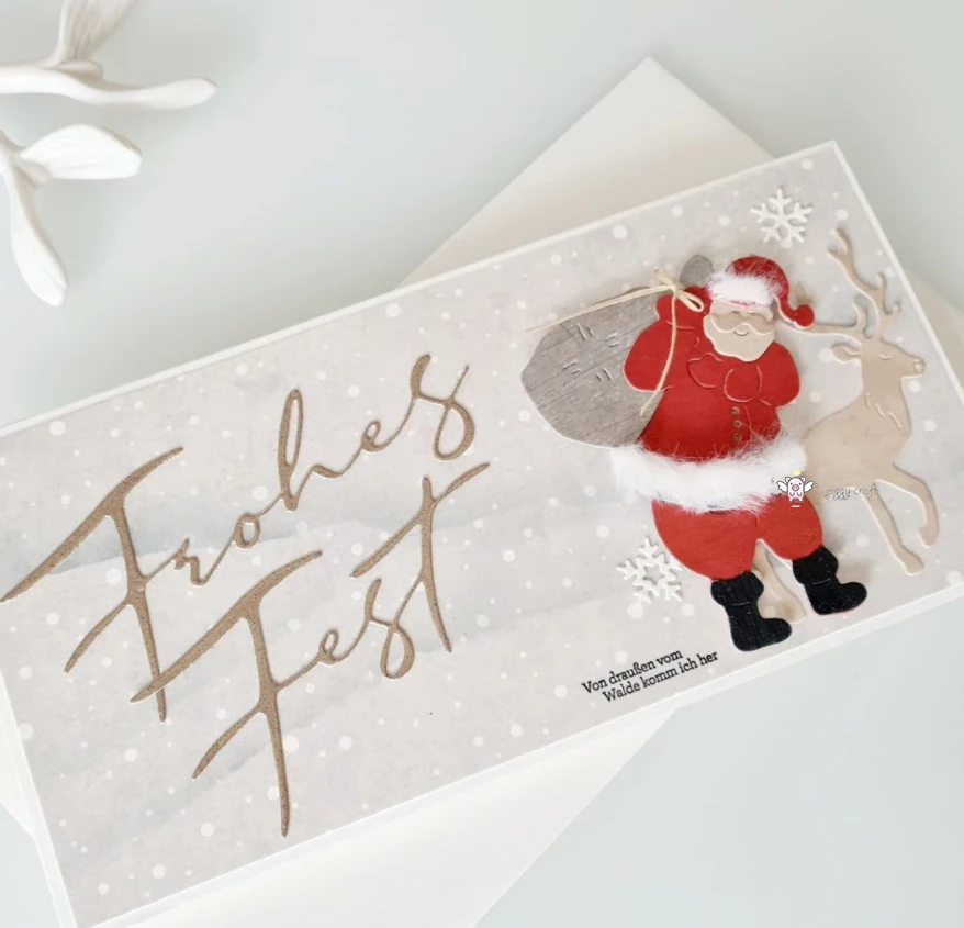 

Mmao Crafts Metal Steel Cutting Dies New Santa claus bag Stencil For DIY Scrapbooking Paper/photo Cards Embossing Dies