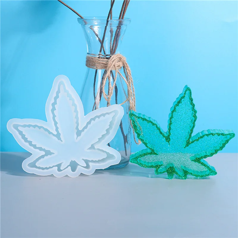 

Maple Resin Mold DIY Crystal Leaf Ashtray Casting Silicone Crafts Soap Plaster Jewelry Making Tool Home Decor Craft Fast Deliver