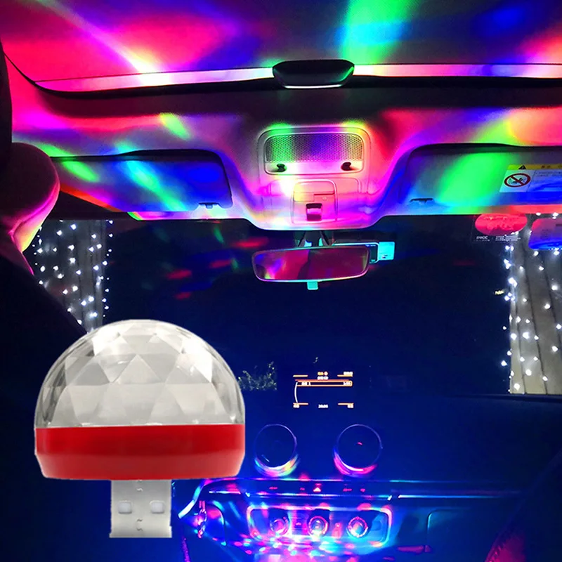 

1PC NEW Multi Color USB LED Car Interior Lighting Kit Atmosphere Light Neon Colorful Lamps Interesting Portable Accessories