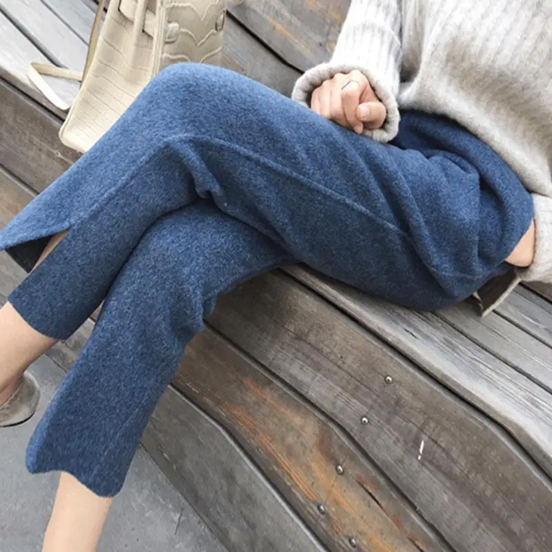 Женские весенне осенние модные прямые брюки с высокой талией 2020 женские