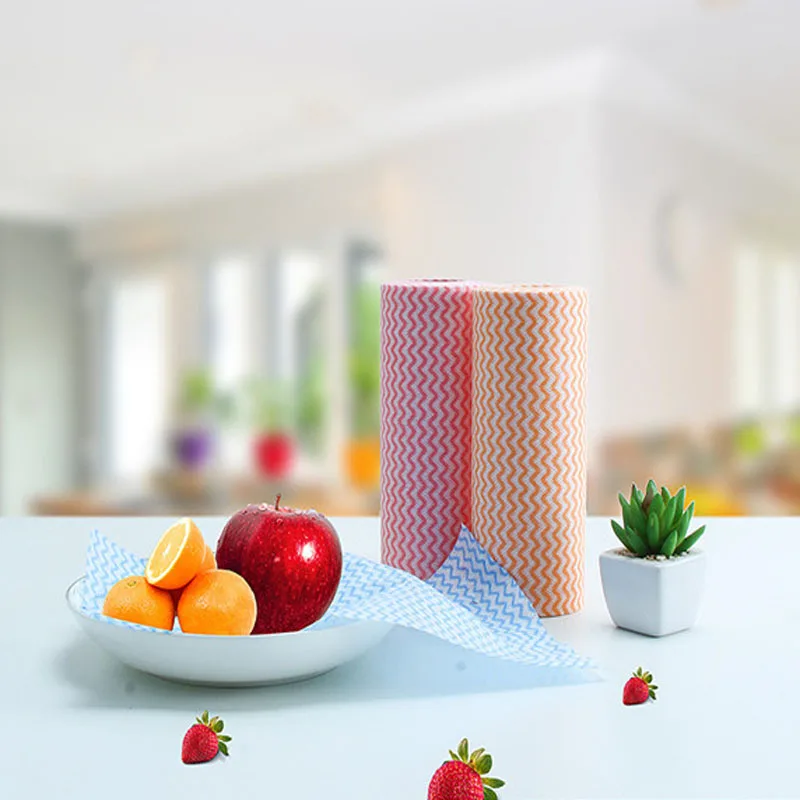 1 рулон одноразовых салфеток Кухня анти-смазка для протирки ветоши эффективный