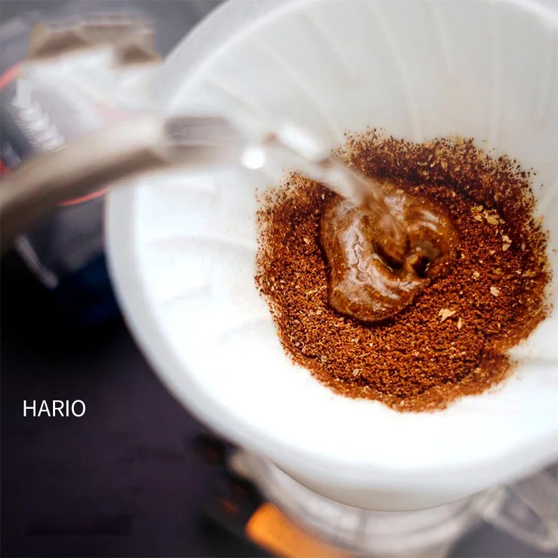 Японские фильтры для кофе Hario V60 100 шт. из натуральной бумаги 1 4 чашки размер подачи