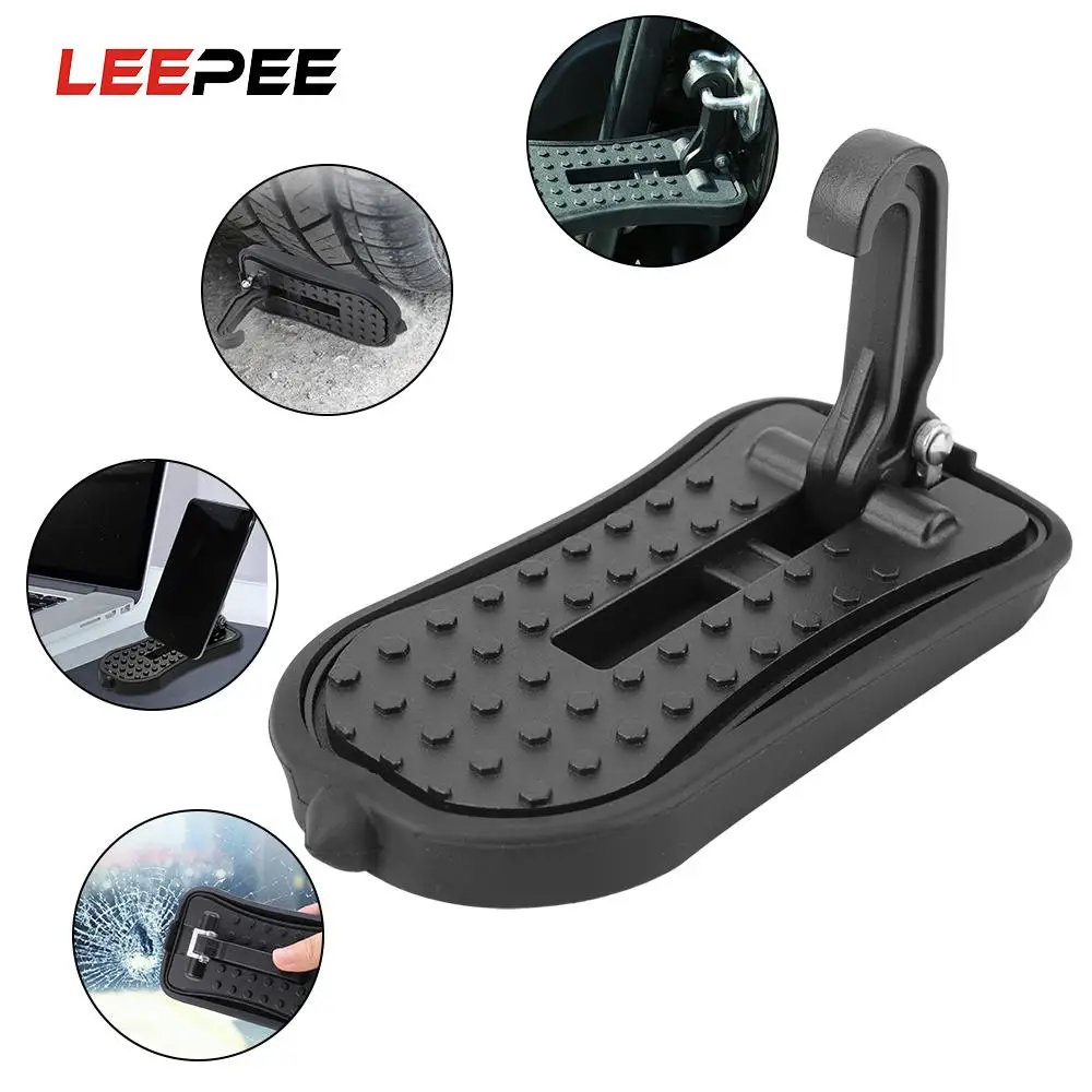 Auto Rooftop Luggage Ladder Hooked Foldable Car Door Step Pedal Safety Hammer Universal Auxiliary Foot Pegs Doorstep | Автомобили и