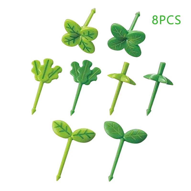 8 шт. фруктовая вилка пластмассовые фруктовые холодные палочки детские