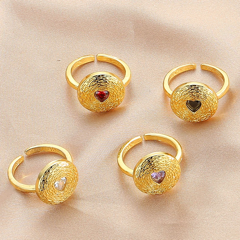 2021 модные красочные любовные кольца для женщин свадебные регулируемые открытые