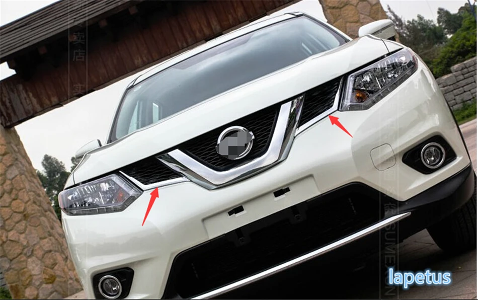 Передняя Центральная решетка радиатора Lapetus молдинги обшивка 2 шт./компл. для Nissan