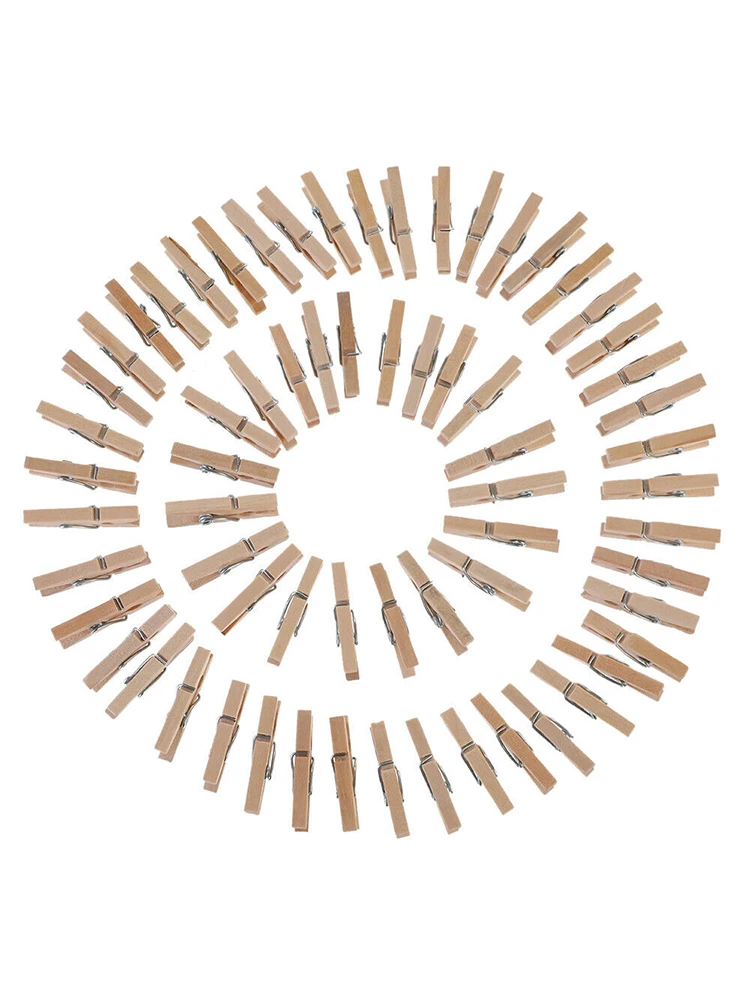 100 шт. деревянные зажимы красочные для фотоальбома булавки белья рукоделия