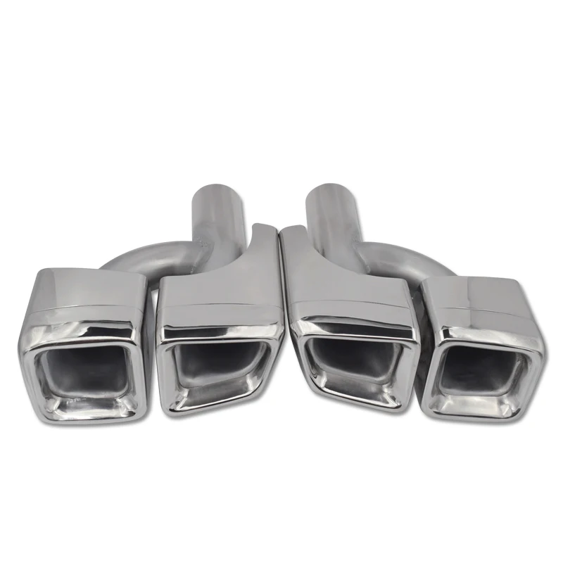 2 шт./компл. Нержавеющая сталь Тип выхлопной глушитель трубы подходит для Benz W212 W20