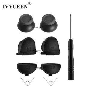 Аналоговые джойстики IVYUEEN 9 в 1 для PlayStation 4 PS4 Pro Slim Controller L1 R1 L2 R2, кнопки спуска для Dualshock 4 Repair